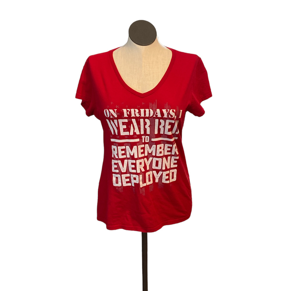 Very Important Tee Women's 3XL On Fridays, I Wear Red (Deployment) Tee.